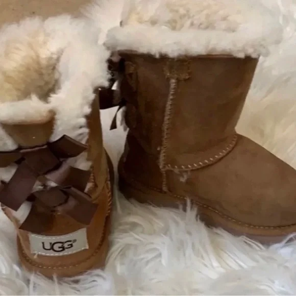 UGG toddler girl Bailey Bow boots